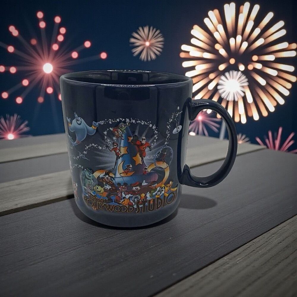 Disney Parks Hollywood Studios Mug 3D Sorcerer Hat Inside Multi-Character Disney